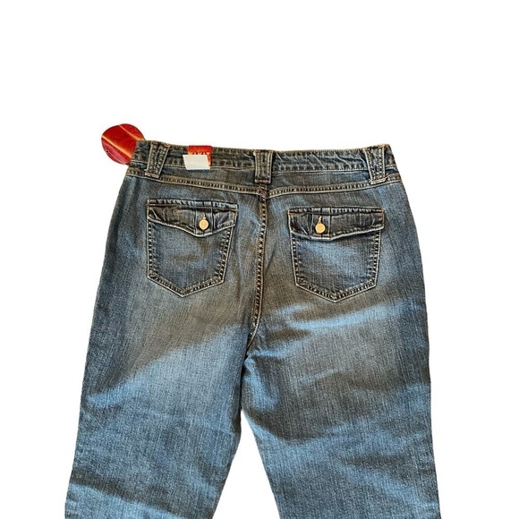 Kikit stretch Jeans Women's Size 10 Blue Denim Bootcut Leg High Rise Light Wash - Picture 5 of 8